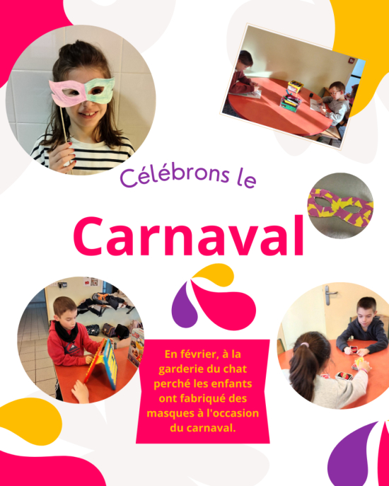 Des masques à l'occasion&nbsp;du&nbsp;carnaval