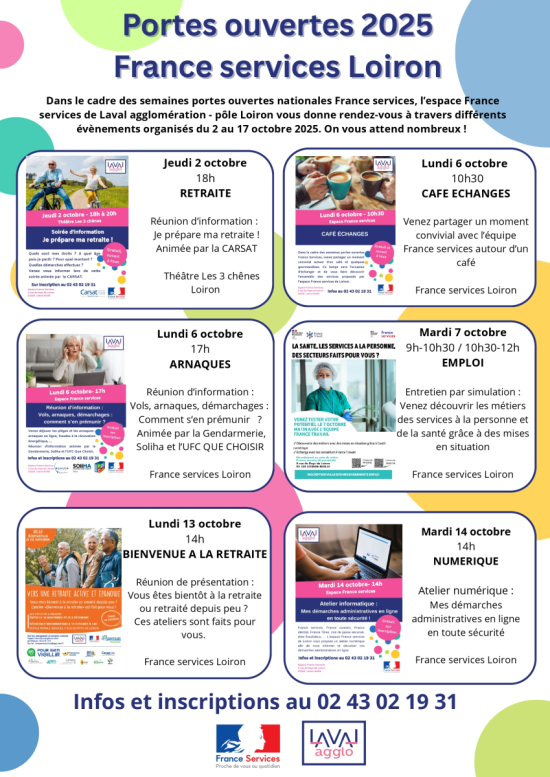 Portes ouvertes France services Laval agglomération - pôle Loiron